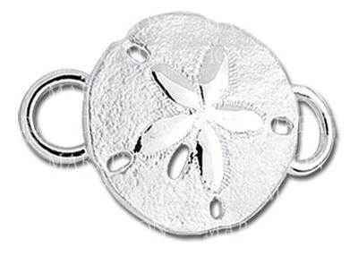 photo number one of Sterling silver Sand dollar convertible clasp item 001-711-00014