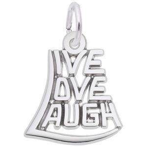 photo of Sterling silver Live Love Laugh charm item 001-710-03394