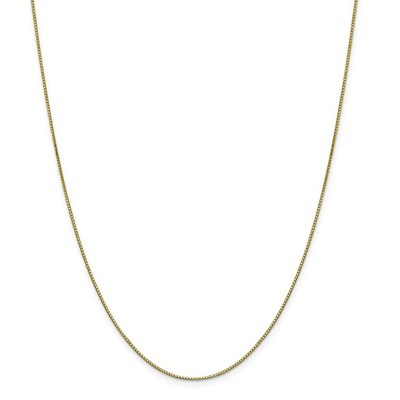 photo number one of 10 karat yellow gold 16'' .90mm box chain with lobster clasp item 001-330-01065