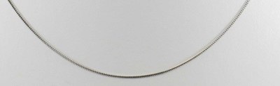 photo number one of 14 karat white gold 18'' round .5mm franco chain with lobster clasp item 001-330-01172