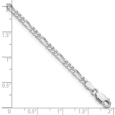 photo number one of Sterling silver 20'' 2.85mm figaro chain with lobster clasp item 001-705-02054