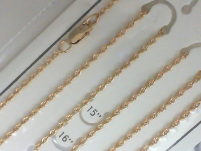 photo number one of Gold filled 24'' rope chain. item 001-705-02075