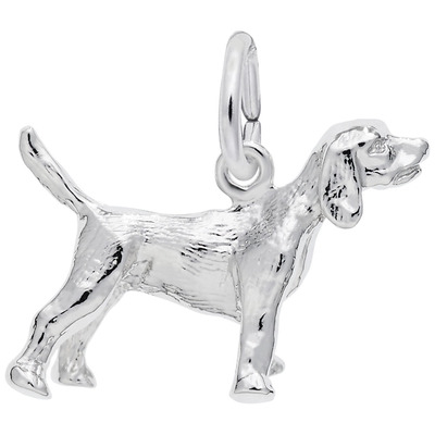 photo number one of Sterling silver beagle charm item 001-710-02456