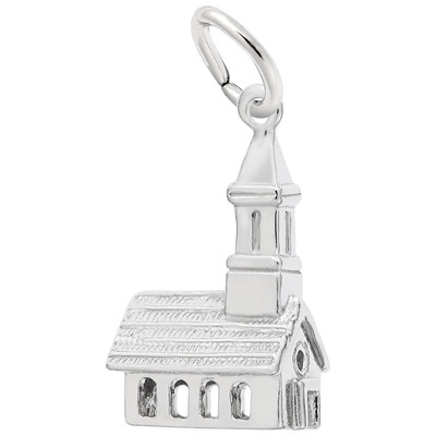 photo number one of Sterling silver church charm item 001-710-02847