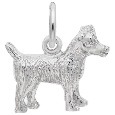photo number one of Sterling silver Terrier charm item 001-710-02879