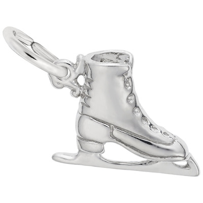 photo number one of Sterling silver ice skate charm item 001-710-02961