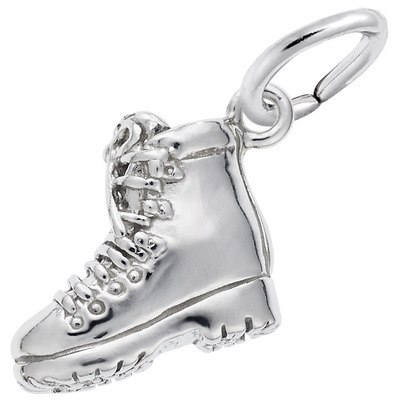 photo number one of Sterling silver hiking boot charm item 001-710-02964