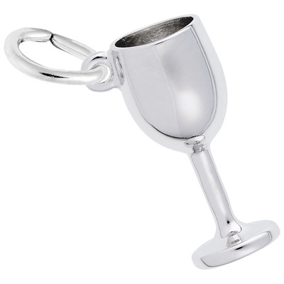 photo number one of Sterling silver wine glass charm item 001-710-02968