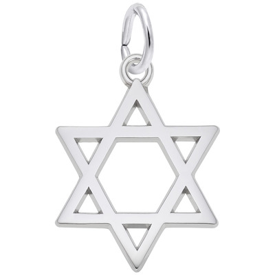 photo number one of Sterling silver Star of David charm item 001-710-03024