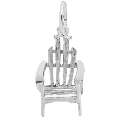 photo number one of Sterling silver Adirondack chair charm item 001-710-03116
