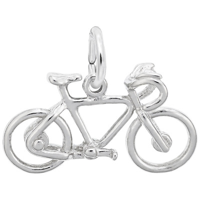photo number one of Sterling silver Bike charm item 001-710-03117
