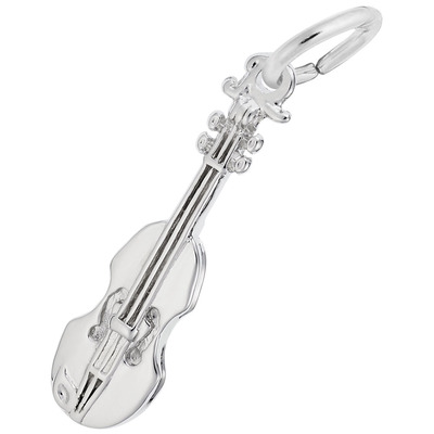 photo number one of Sterling Silver violin charm item 001-710-03368