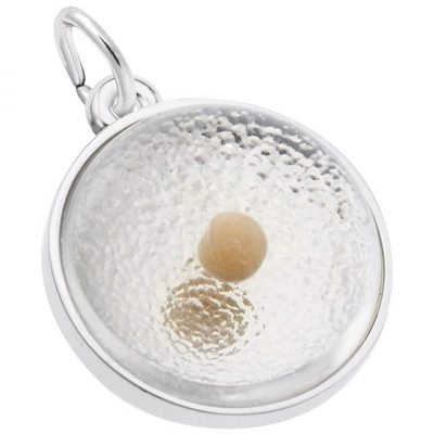 photo number one of Sterling Silver Mustard Seed charm item 001-710-03371