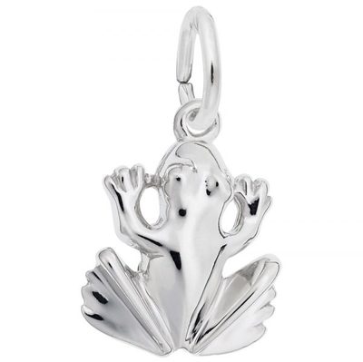 photo number one of Sterling silver frog charm item 001-710-03434