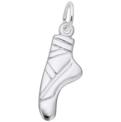 photo number one of Sterling silver pointe shoe charm item 001-710-03454