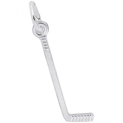 photo number one of Sterling silver Hockey Stick charm. item 001-710-03461