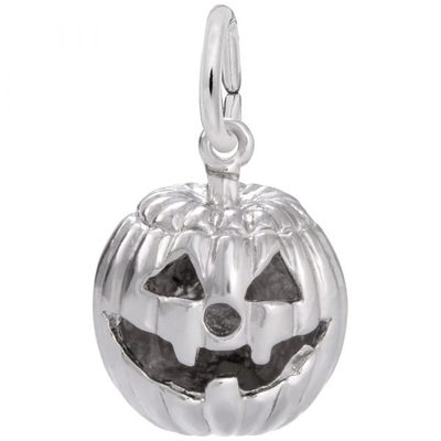 photo number one of Sterling silver Jack O' Lantern charm item 001-710-03472