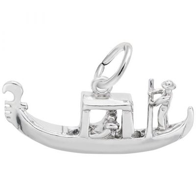 photo number one of Sterling silver Gondola charm item 001-710-03523