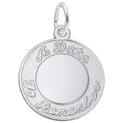 photo number one of Sterling silver A Date To Remember charm item 001-710-03553