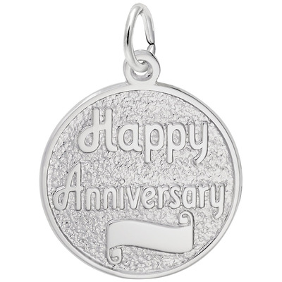 photo number one of Sterling silver anniversary charm item 001-710-03562