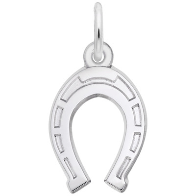 photo number one of Sterling silver horseshoe charm item 001-710-03567