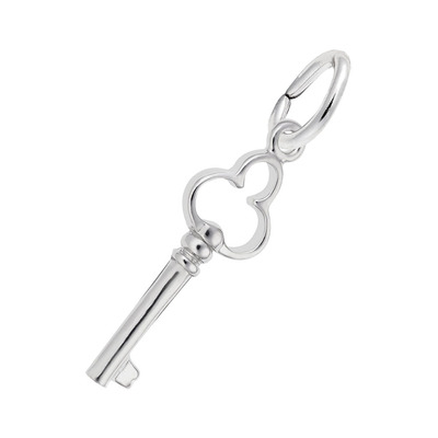 photo number one of Sterling silver Key charm item 001-710-03579