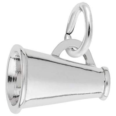 photo number one of Sterling silver Megaphone charm item 001-710-03706