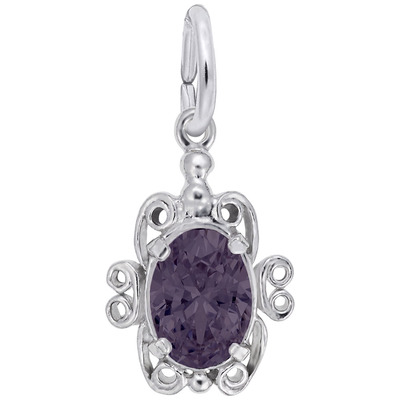 photo number one of Sterling silver June birthstone charm item 001-710-03734