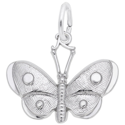 photo number one of Sterling silver Butterfly charm item 001-710-03758