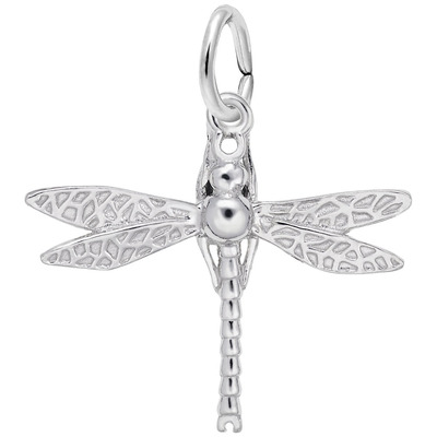 photo number one of Sterling silver Dragonfly charm item 001-710-03760
