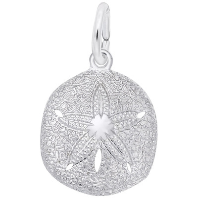 photo number one of Sterling silver sand dollar charm item 001-710-03761