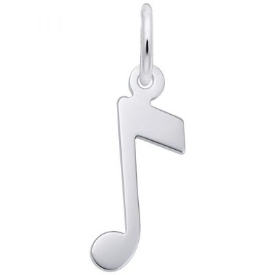 photo number one of Sterling silver music note charm item 001-710-03768