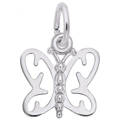 photo number one of Sterling Silver butterfly charm item 001-710-03824