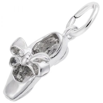 photo number one of Sterling silver Tap Shoe Charm item 001-710-03829