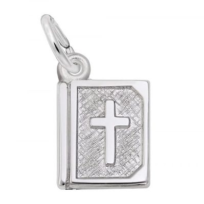 photo number one of Sterling silver Bible Charm item 001-710-03837