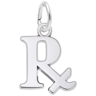 photo number one of Sterling silver pharmacy prescription charm item 001-710-03846