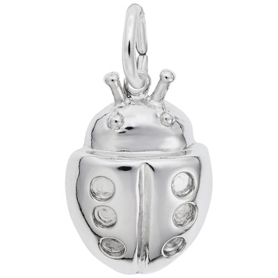 photo number one of Sterling silver Ladybug charm item 001-710-03868