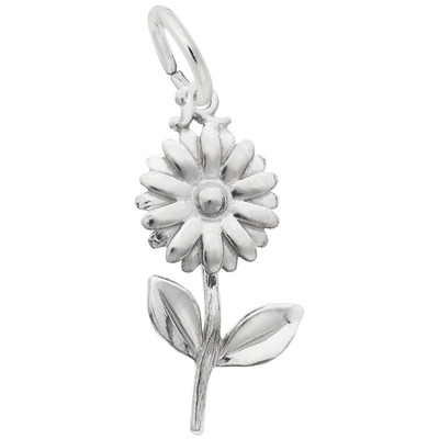 photo number one of Sterling silver daisy charm item 001-710-03895