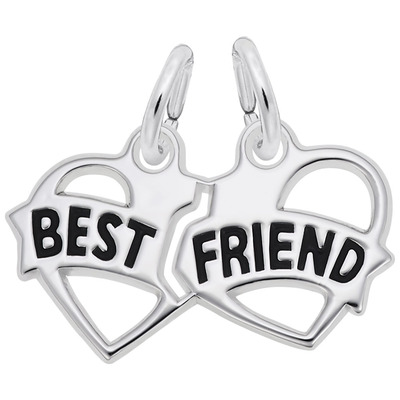photo number one of Sterling silver Best Friends charm item 001-710-03926