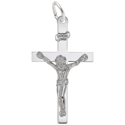 photo number one of Sterling silver crucifix item 001-710-03944