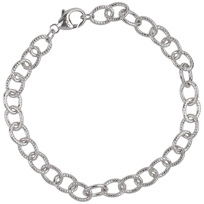photo number one of Sterling silver 8'' bracelet item 001-725-00706