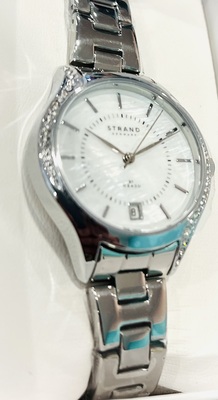 photo number one of Ladies white Obaku watch with date item 001-820-00397