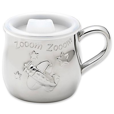 photo number one of Stainless Steel ZoomZoom childs cup with lid item 001-910-00305