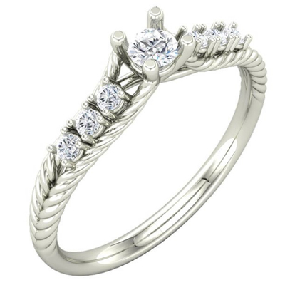 photo number one of Braided-Style Diamond Ring item 83866