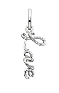 photo of Sterling silver Love Charm (no chain) item 001-109-00318