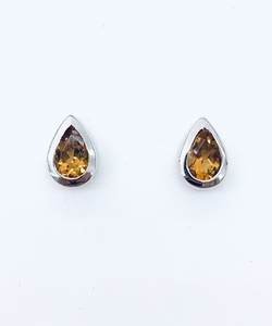 photo of Sterling Silver citrine earrings item 001-215-01025