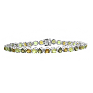 photo of Sterling silver multi gemstone bracelet item 001-225-00126