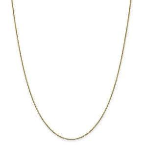 photo of 10 karat yellow gold 16'' .90mm box chain with lobster clasp item 001-330-01065