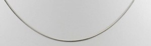 photo of 14 karat white gold 16 inch round 0.5 mm franco chain with lobster clasp item 001-330-01114