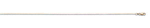 photo of 14 karat yellow gold 16'' baby .5mm diamond cut cable chain with lobster clasp item 001-330-01155